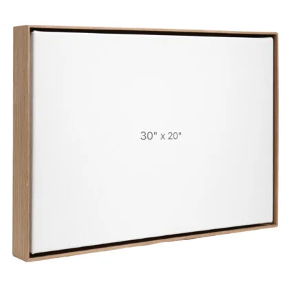 30 x 20" Floater Frame - Walnut - 1.5" depth