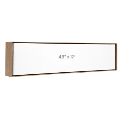 Cadre Flottant 48 x 12" - Noyer - 1.5" profond.