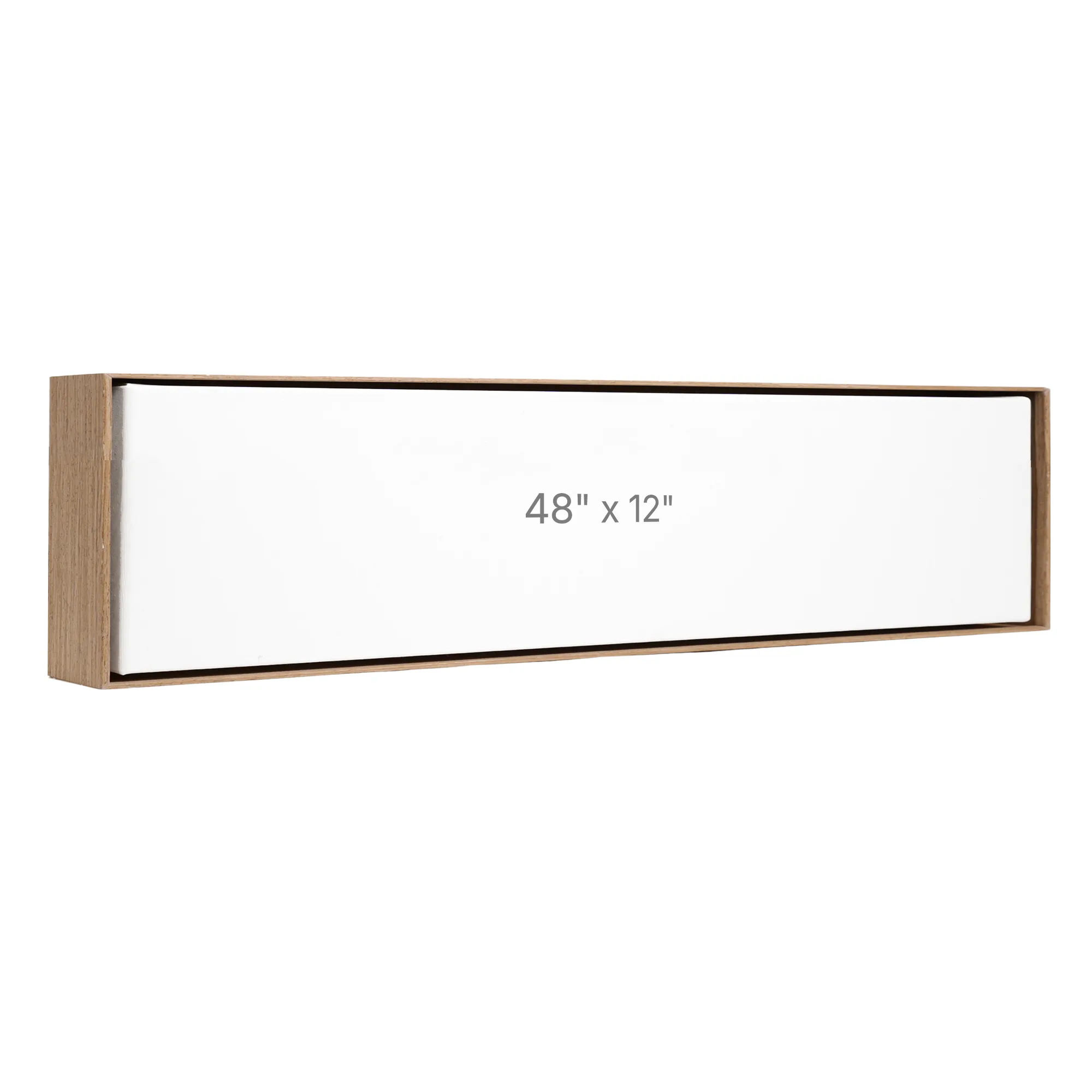 Cadre Flottant 48 x 12" - Noyer - 1.5" profond.