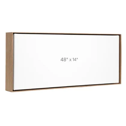 Cadre Flottant 48 x 14" - Noyer - 1.5" profond.