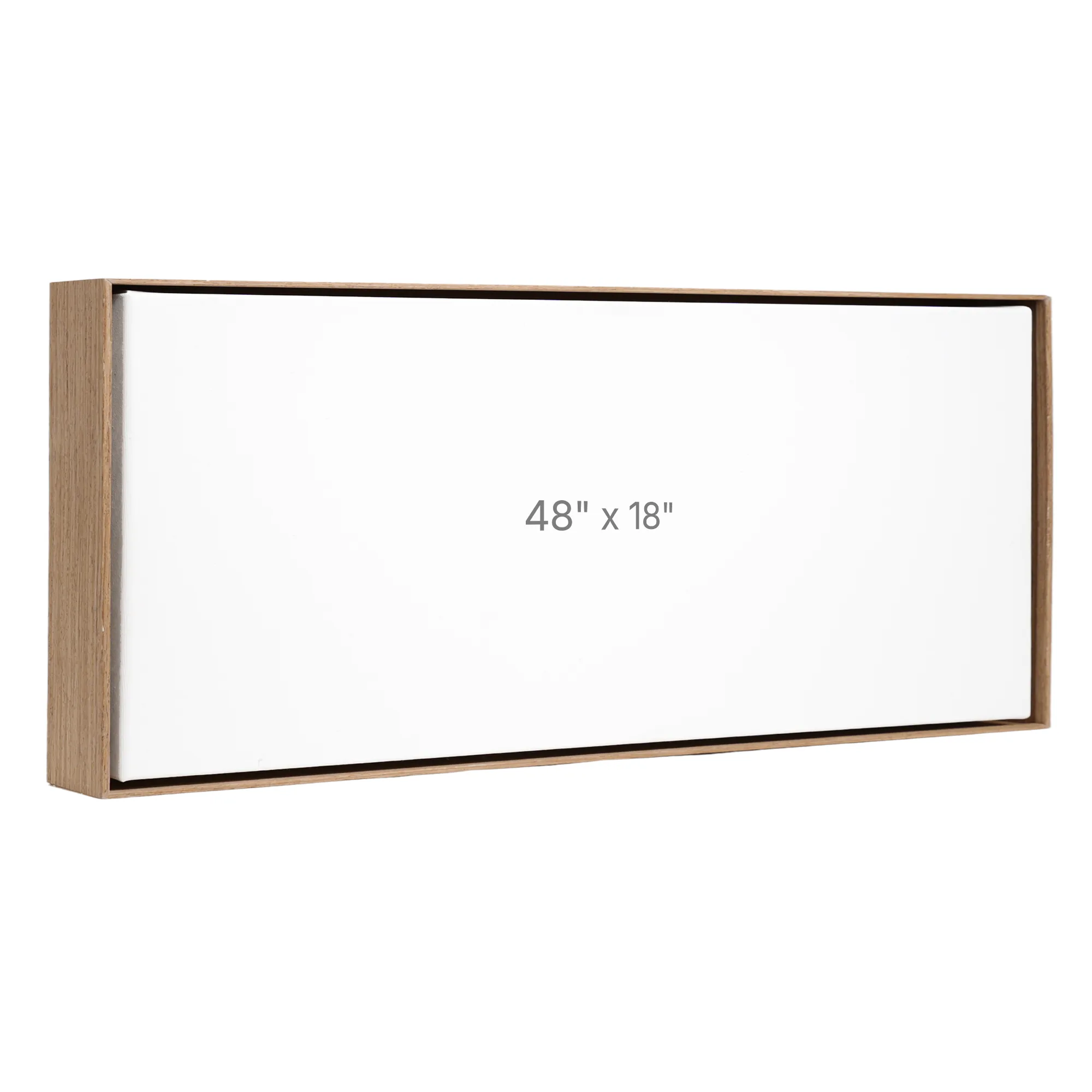 48 x 18" Floater Frame - Walnut - 1.5" depth