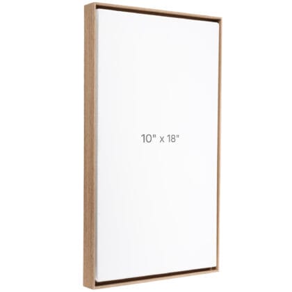 10 x 18" Floater Frame - Walnut - 0.75" depth