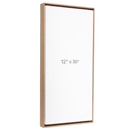 Cadre Flottant 12 x 30" - Noyer - 0.75" profond.
