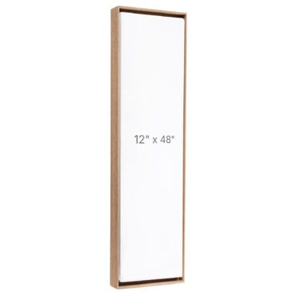 Cadre Flottant 12 x 48" - Noyer - 0.75" profond.