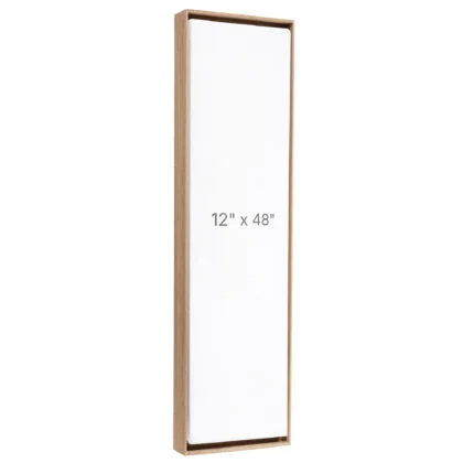 12 x 48" Floater Frame - Walnut - 0.75" depth