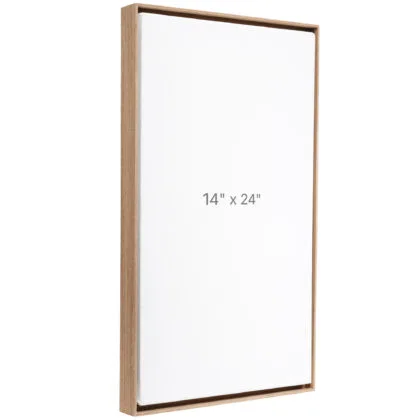 14 x 24" Floater Frame - Walnut - 0.75" depth