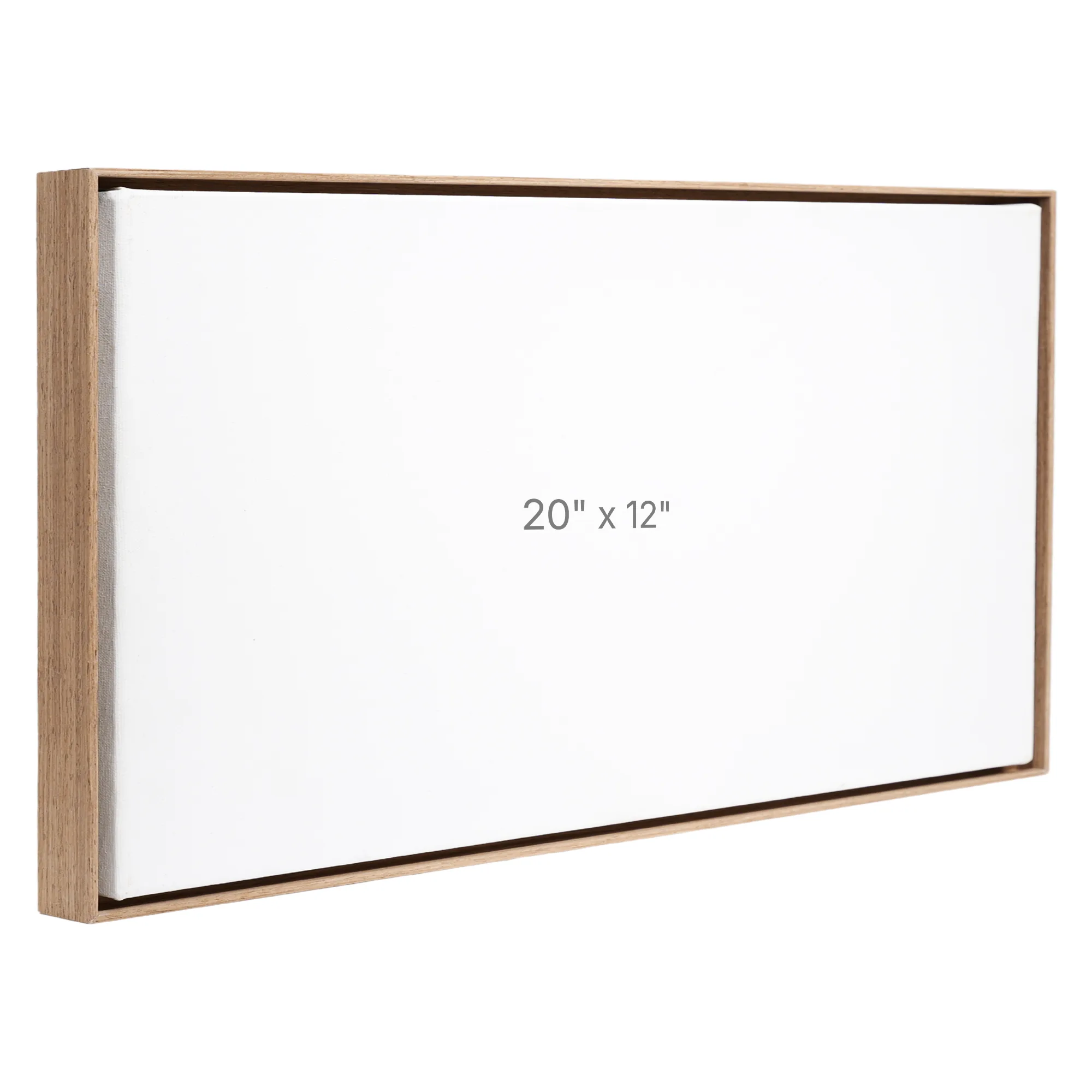 Cadre Flottant 20 x 12" - Noyer - 0.75" profond.