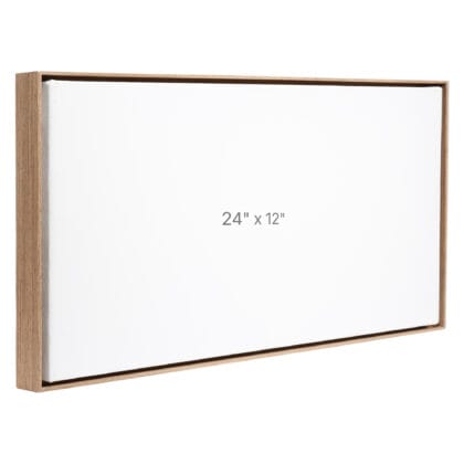 Cadre Flottant 24 x 12" - Noyer - 0.75" profond.