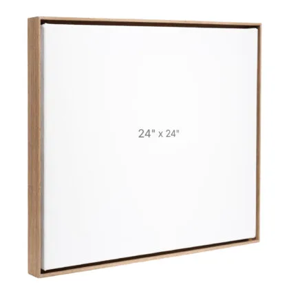 24 x 24" Floater Frame - Walnut - 0.75" depth