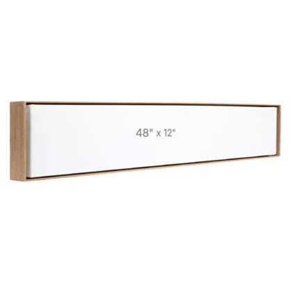 Cadre Flottant 48 x 12" - Noyer - 0.75" profond.