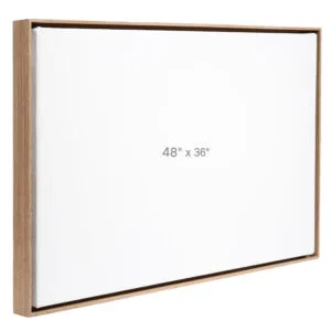 48 x 36" Floater Frame - Walnut - 0.75" depth