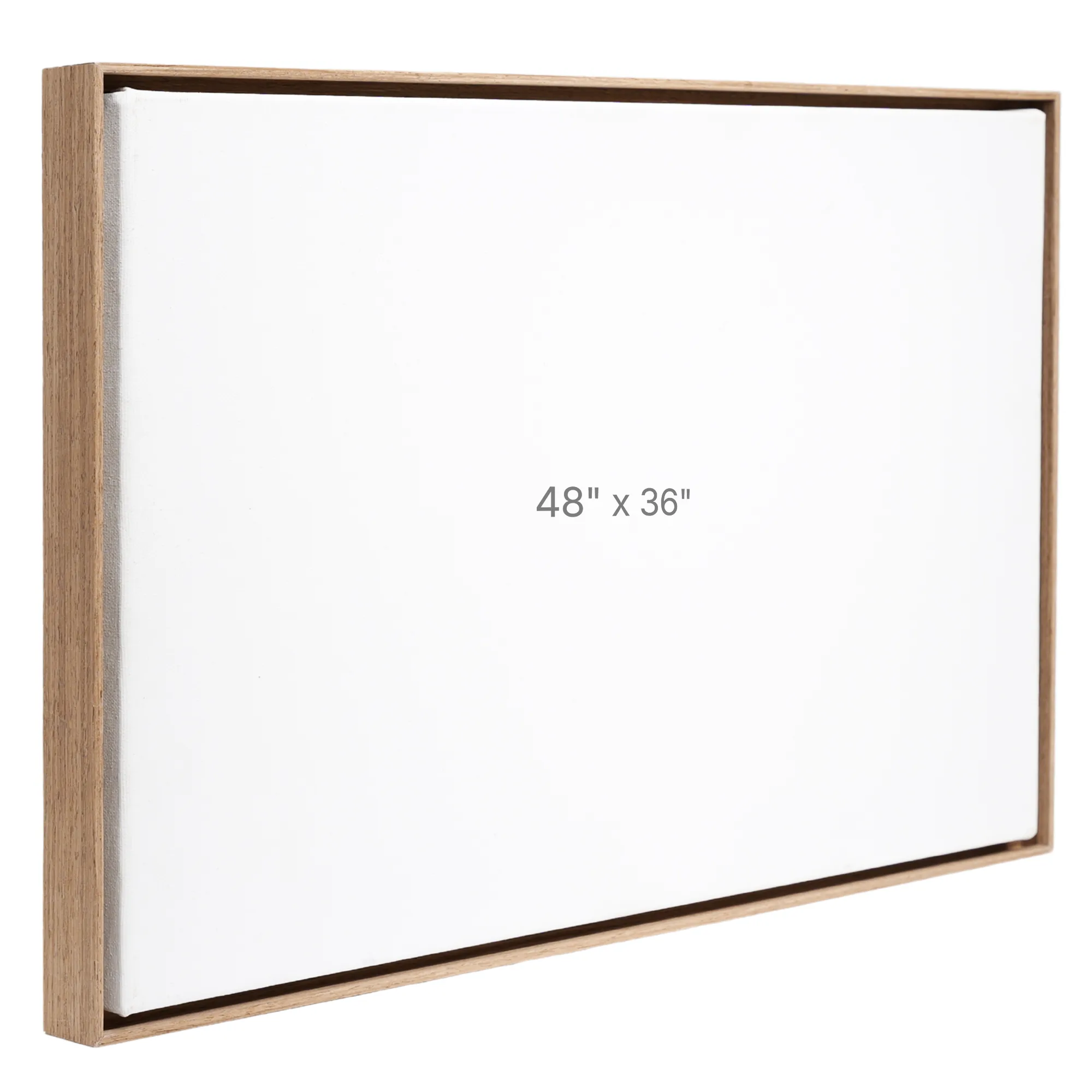 48 x 36" Floater Frame - Walnut - 0.75" depth