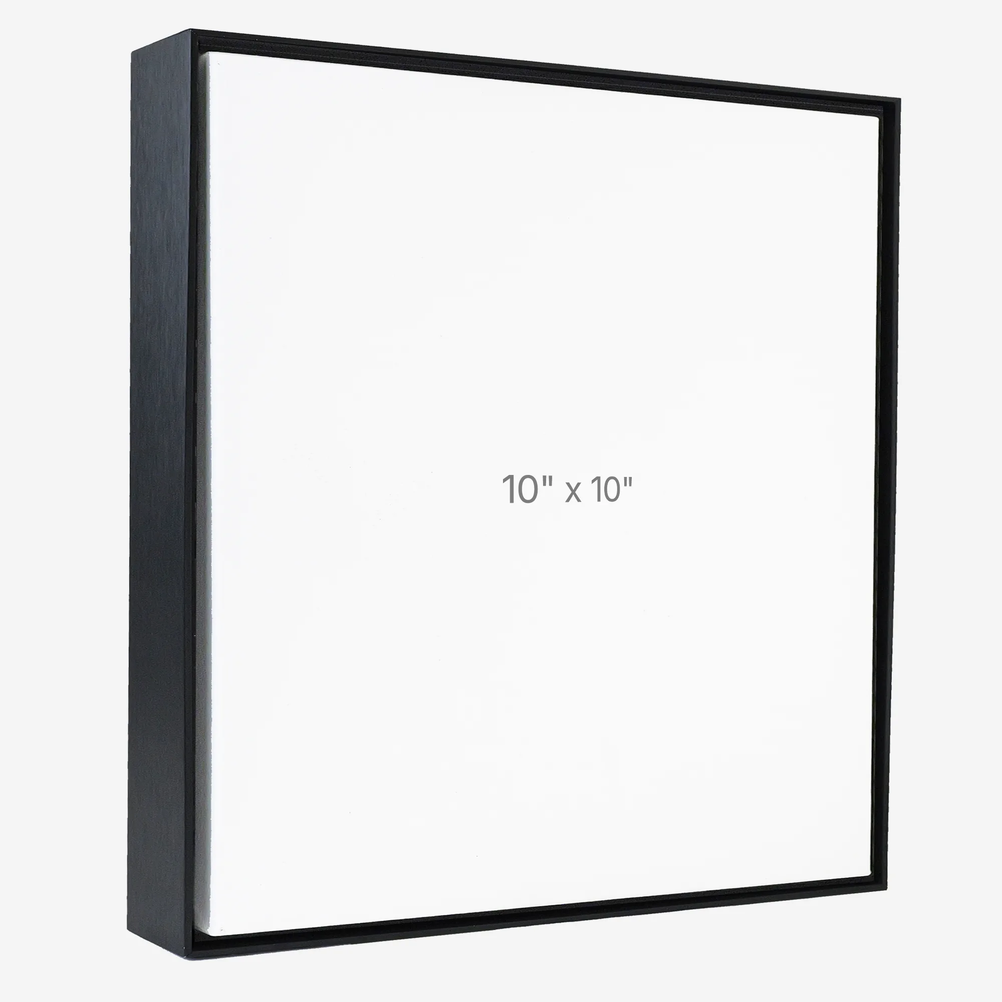10 x 10" Floater Frame - Black - 1.5" depth