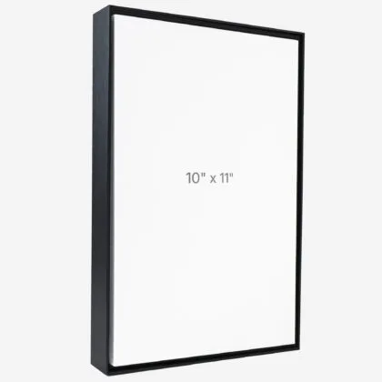 10 x 11" Floater Frame - Black - 1.5" depth