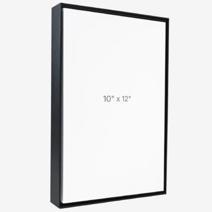 10 x 12" Floater Frame - Black - 1.5" depth