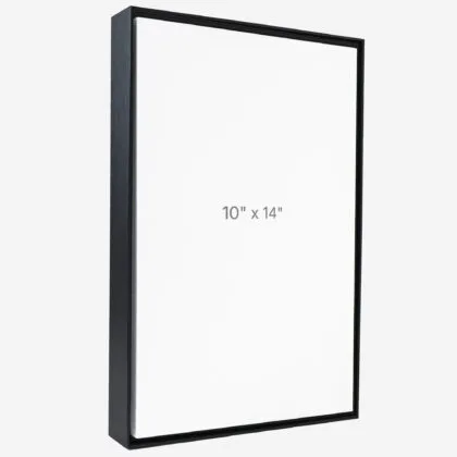 10 x 14" Floater Frame - Black - 1.5" depth