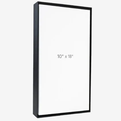10 x 18" Floater Frame - Black - 1.5" depth