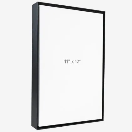11 x 12" Floater Frame - Black - 1.5" depth