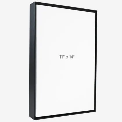 11 x 14" Floater Frame - Black - 1.5" depth