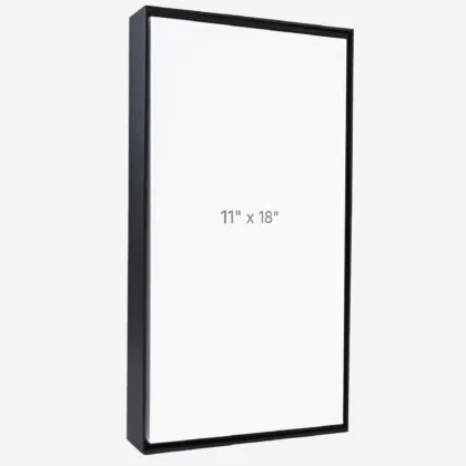 11 x 18" Floater Frame - Black - 1.5" depth
