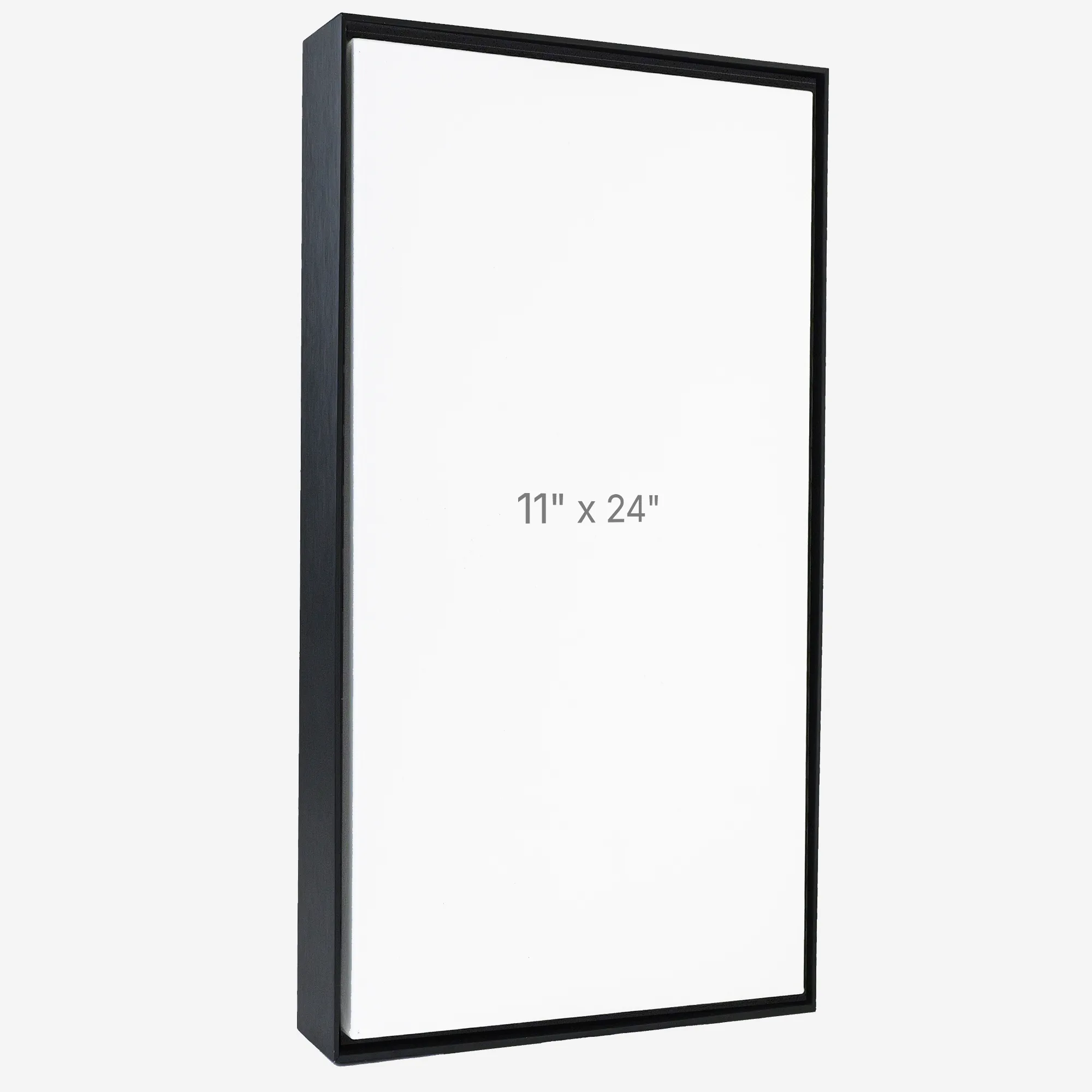 11 x 24" Floater Frame - Black - 1.5" depth