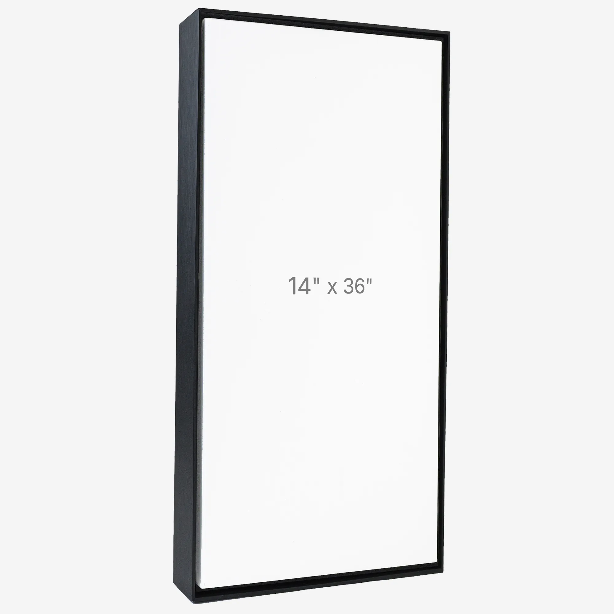 14 x 36" Floater Frame - Black - 1.5" depth