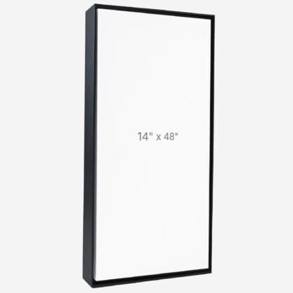 14 x 48" Floater Frame - Black - 1.5" depth