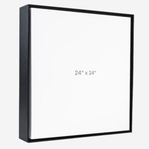 24 x 24" Floater Frame - Black - 1.5" depth