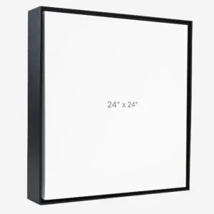 24 x 24" Floater Frame - Black - 1.5" depth