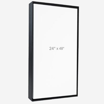 24 x 48" Floater Frame - Black - 1.5" depth