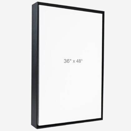 36 x 48" Floater Frame - Black - 1.5" depth