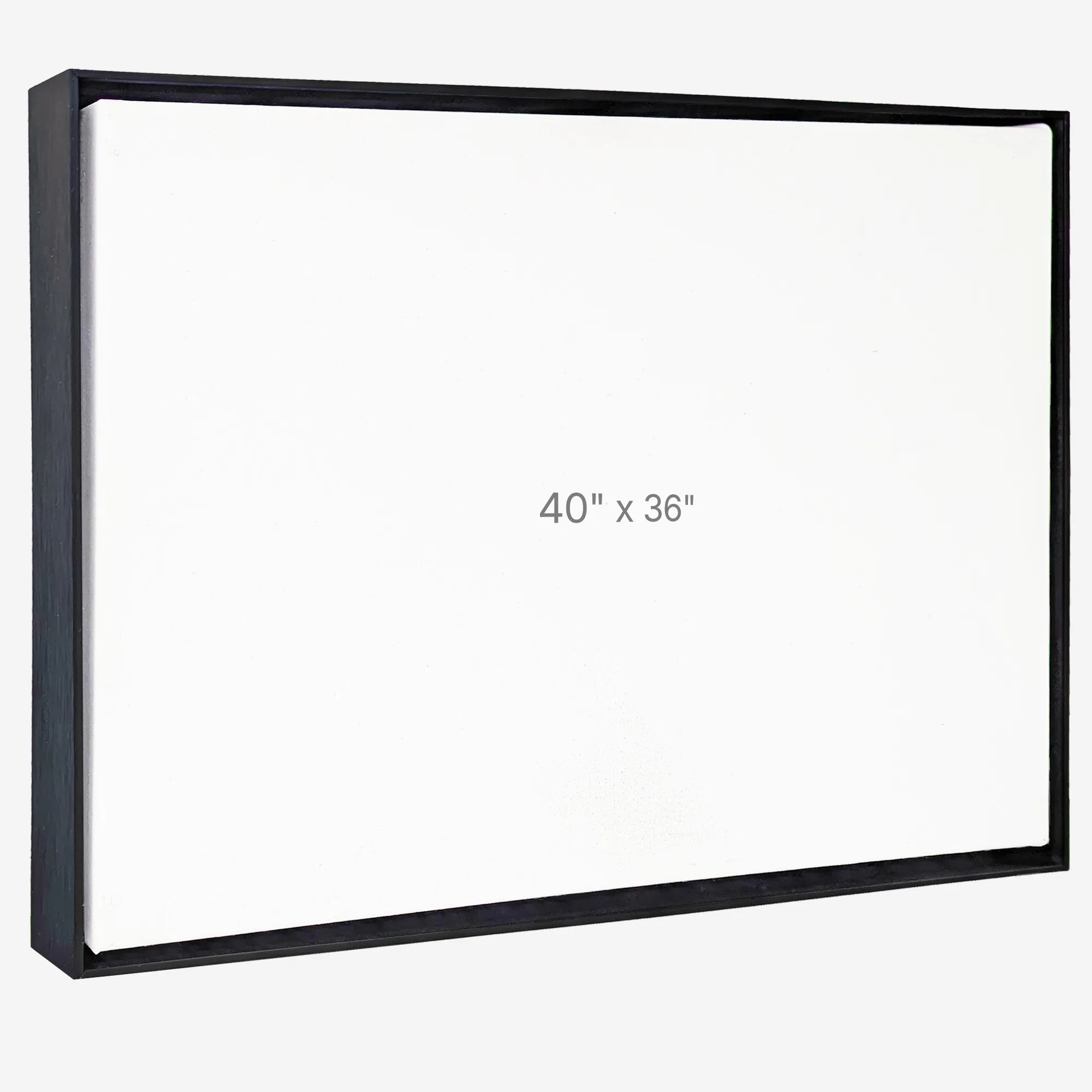Cadre Flottant 40" x 36" - Noir - 1.5" profond.