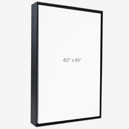 40 x 60" Floater Frame - Black - 1.5" depth