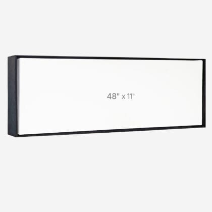 Cadre Flottant 48" x 11" - Noir - 1.5" profond.