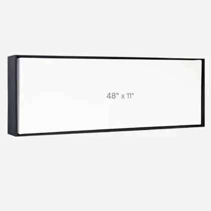 48 x 11" Floater Frame - Black - 1.5" depth