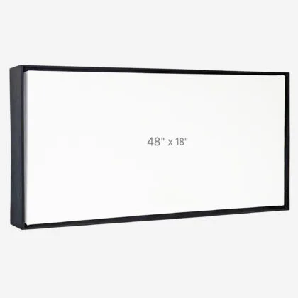 48 x 18" Floater Frame - Black - 1.5" depth
