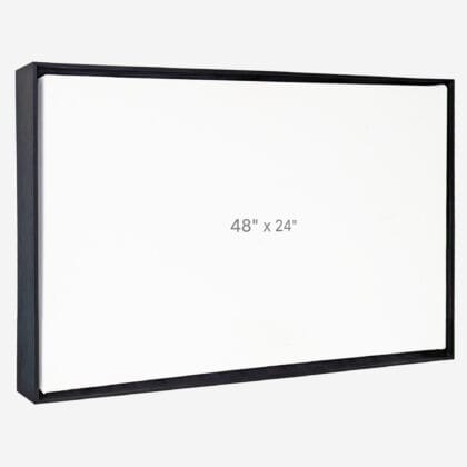 48 x 24" Floater Frame - Black - 1.5" depth