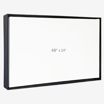 48 x 24" Floater Frame - Black - 1.5" depth