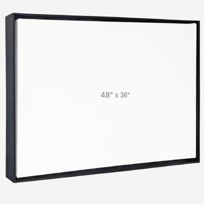 48 x 36" Floater Frame - Black - 1.5" depth