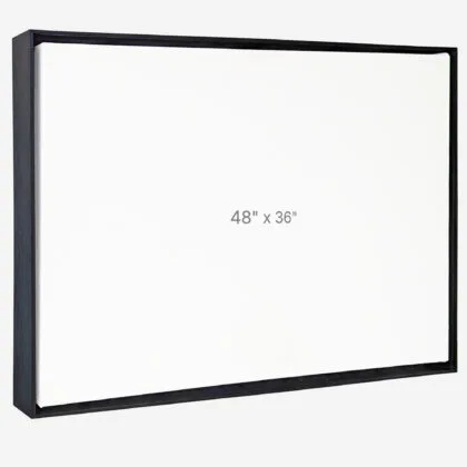 48 x 36" Floater Frame - Black - 1.5" depth