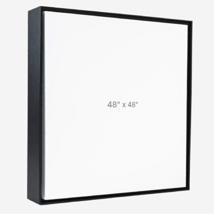 48 x 48" Floater Frame - Black - 1.5" depth