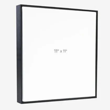 11 x 11" Floater Frame - Black - 0.75" depth