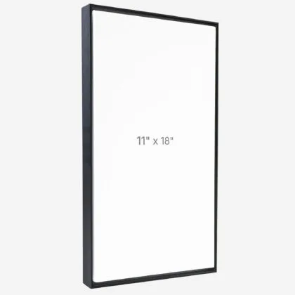 11 x 18" Floater Frame - Black - 0.75" depth