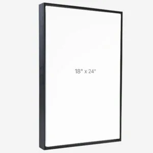 18 x 24" Floater Frame - Black - 0.75" depth