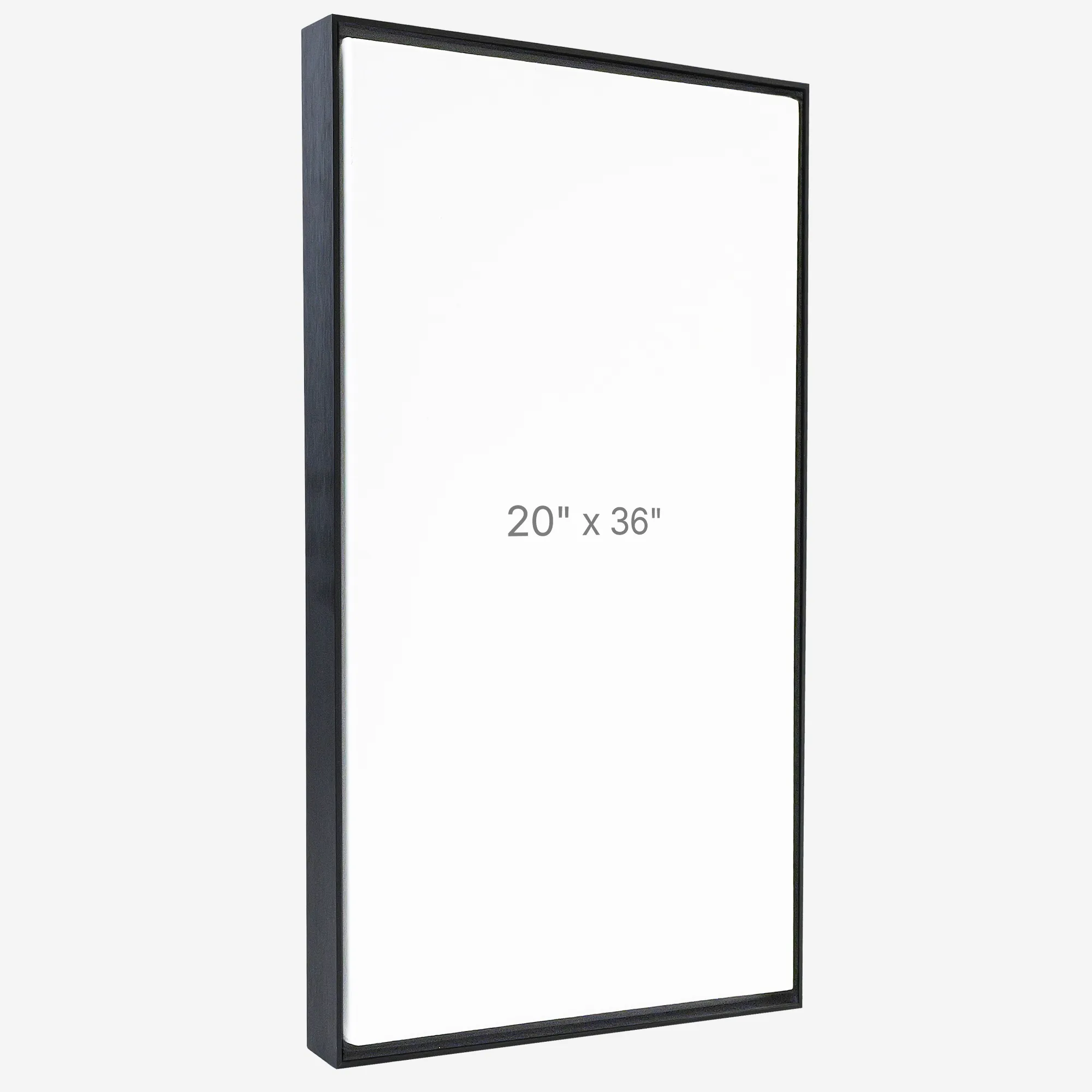 Cadre Flottant 20" x 36" - Noir - 0.75" profond.