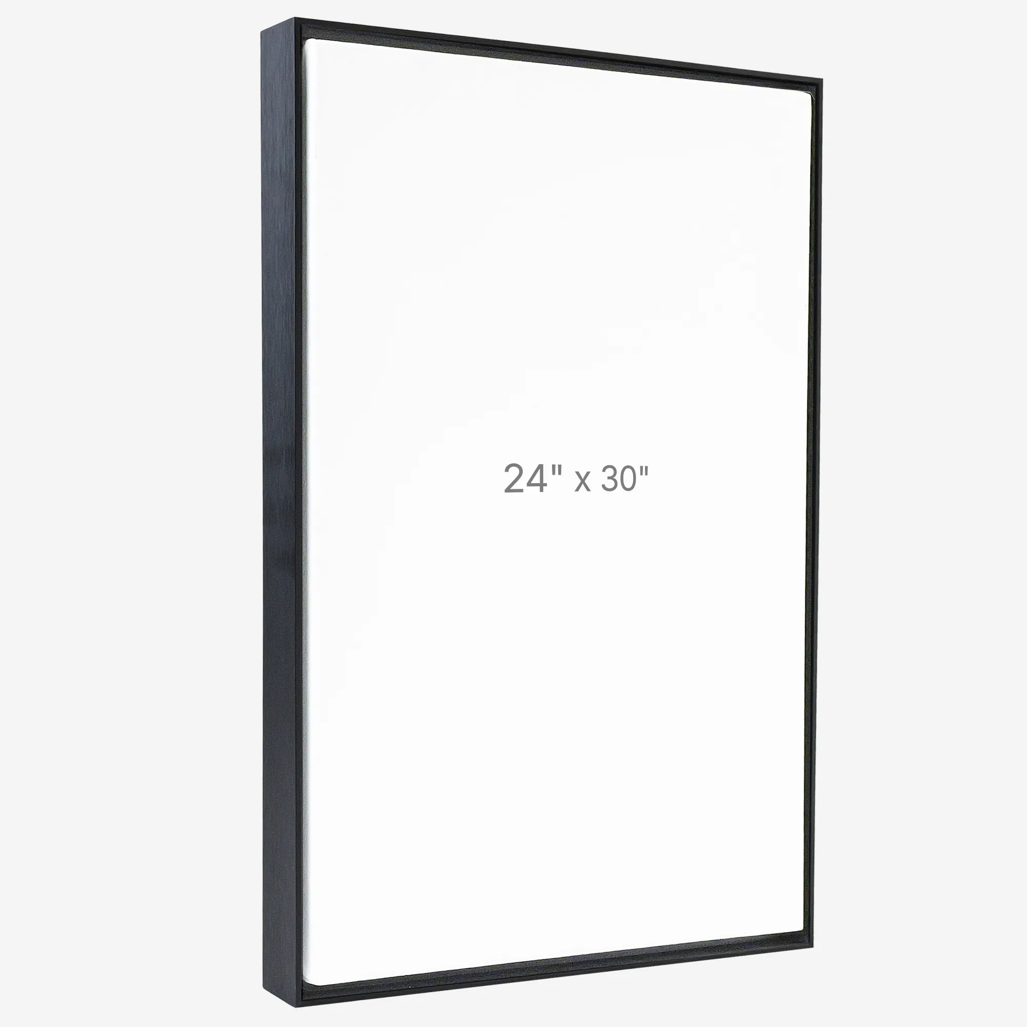 Cadre Flottant 24" x 30" - Noir - 0.75" profond.