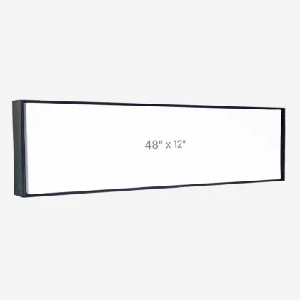 48 x 12" Floater Frame - Black - 0.75" depth