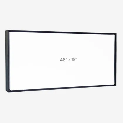 48 x 18" Floater Frame - Black - 0.75" depth