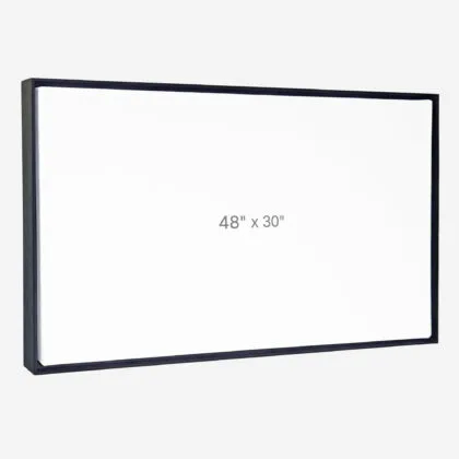 48 x 30" Floater Frame - Black - 0.75" depth