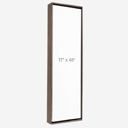 11 x 48" Floater Frame - Dark Oak - 1.5" depth